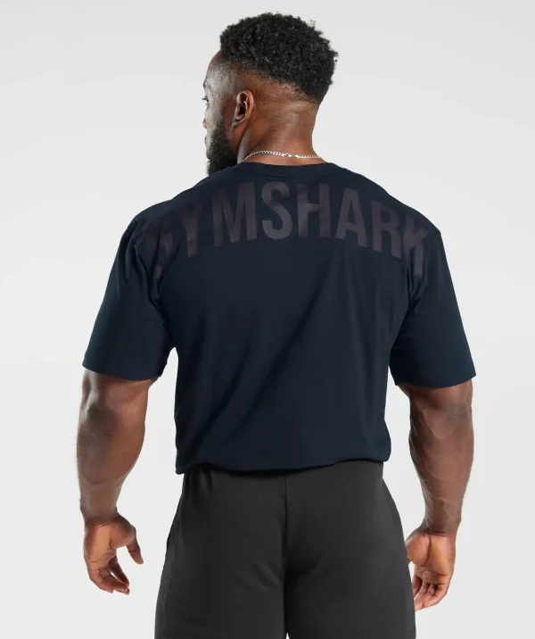 Hot Gymshark Power T-Shirt Navy