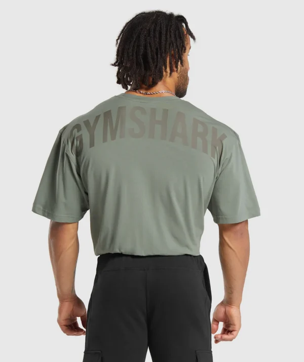 Hot Gymshark Power T-Shirt UnitGreen