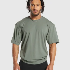 Hot Gymshark Power T-Shirt UnitGreen