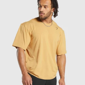 Discount Gymshark Power T-Shirt RusticYellow/Black