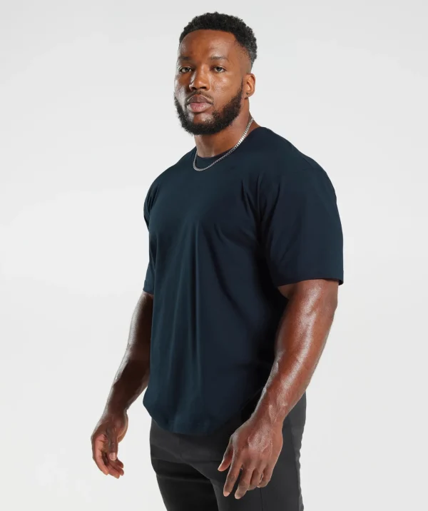 Hot Gymshark Power T-Shirt Navy