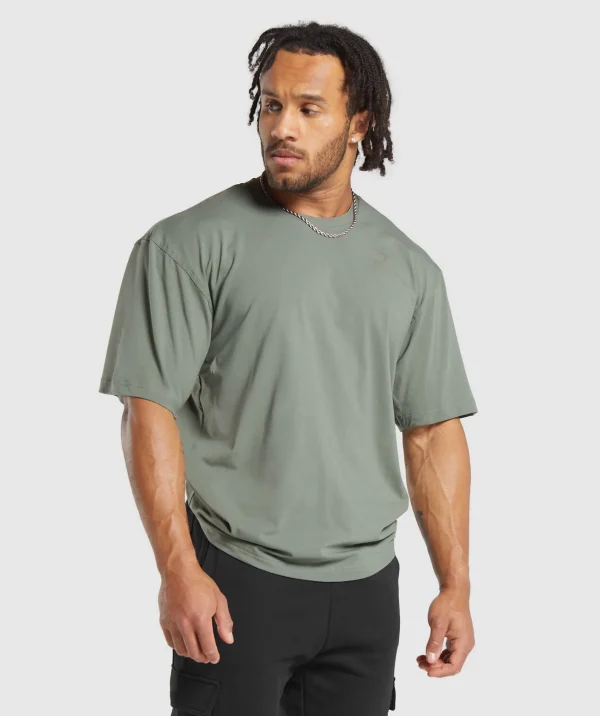 Hot Gymshark Power T-Shirt UnitGreen