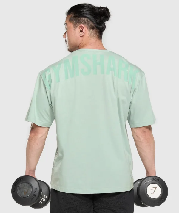 Sale Gymshark Power T-Shirt CoolTurquoise