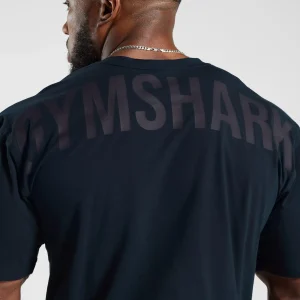 Hot Gymshark Power T-Shirt Navy