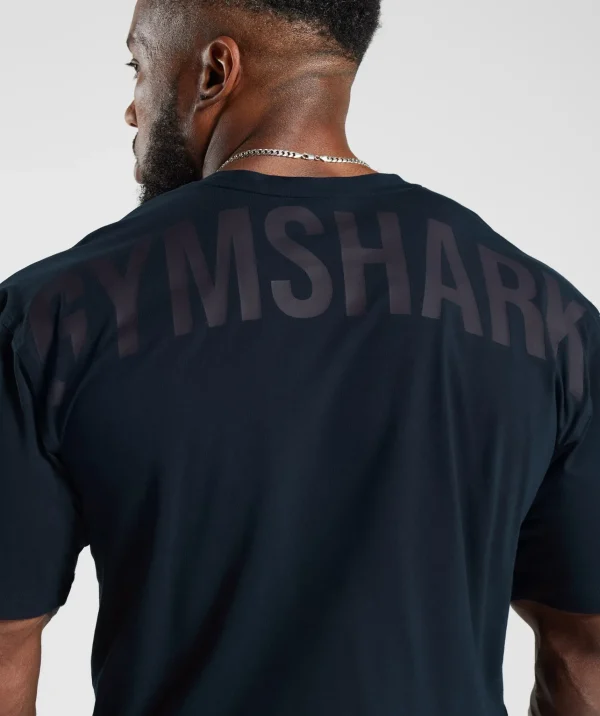 Hot Gymshark Power T-Shirt Navy