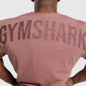 Fashion Gymshark Power T-Shirt BrickBrown