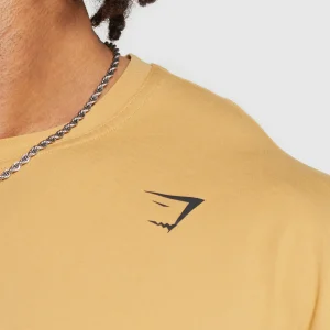 Discount Gymshark Power T-Shirt RusticYellow/Black