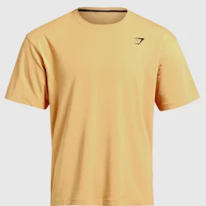 Discount Gymshark Power T-Shirt RusticYellow/Black