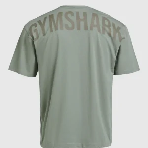 Hot Gymshark Power T-Shirt UnitGreen