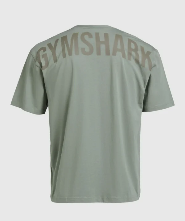 Hot Gymshark Power T-Shirt UnitGreen