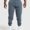 Hot Gymshark Power Washed Joggers TitaniumBlue