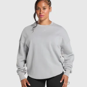 Online Gymshark Power Washed Sweatshirt SilverGrey