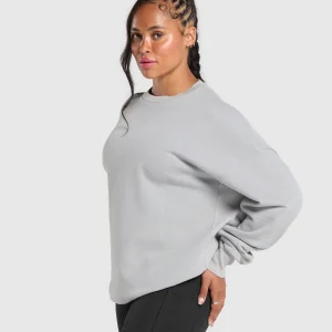 Online Gymshark Power Washed Sweatshirt SilverGrey