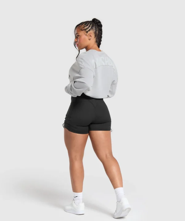 Online Gymshark Power Washed Sweatshirt SilverGrey