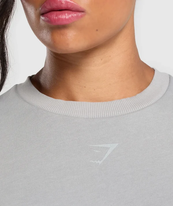 Online Gymshark Power Washed Sweatshirt SilverGrey