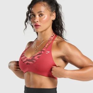 Sale Gymshark Power x T Back Sports Bra VarsityPink