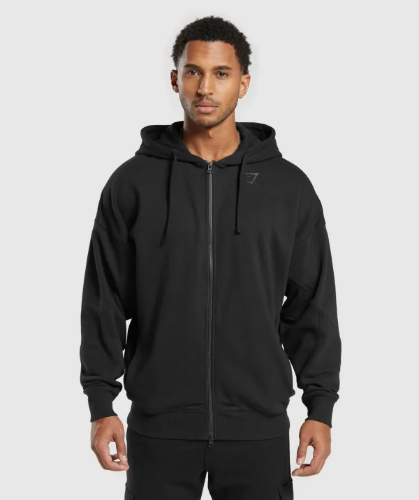 Discount Gymshark Power Zip Hoodie Black