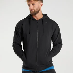 Discount Gymshark Power Zip Hoodie Black