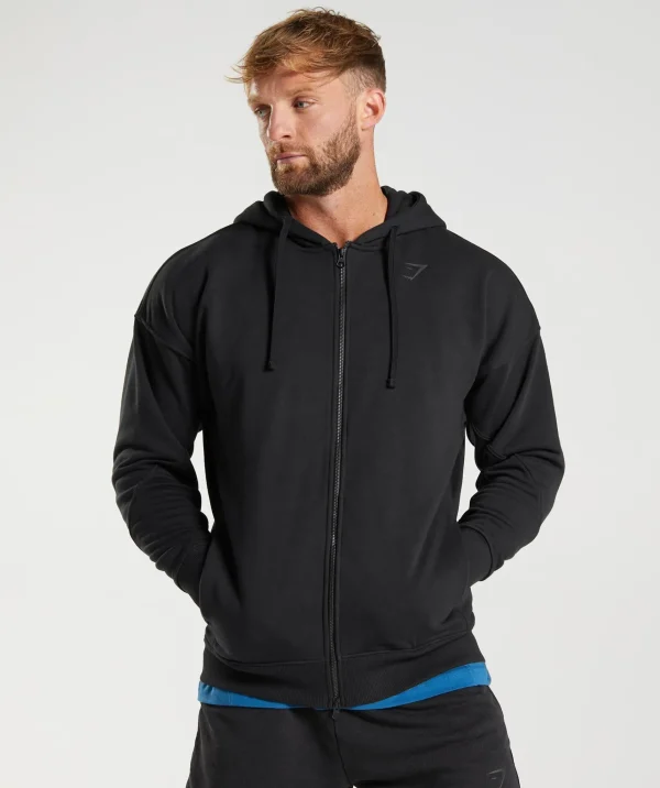 Discount Gymshark Power Zip Hoodie Black