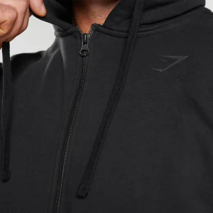 Discount Gymshark Power Zip Hoodie Black