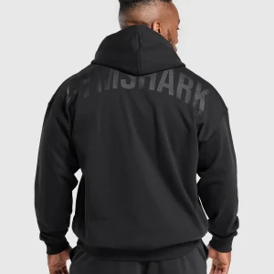 Online Gymshark Power Zip Up Hoodie Black