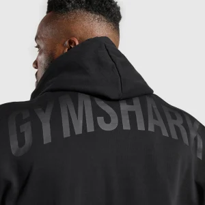 Online Gymshark Power Zip Up Hoodie Black