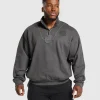 Hot Gymshark Premium Legacy 1/4 Zip Black