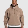 Clearance Gymshark Premium Legacy Hoodie SoftBrown