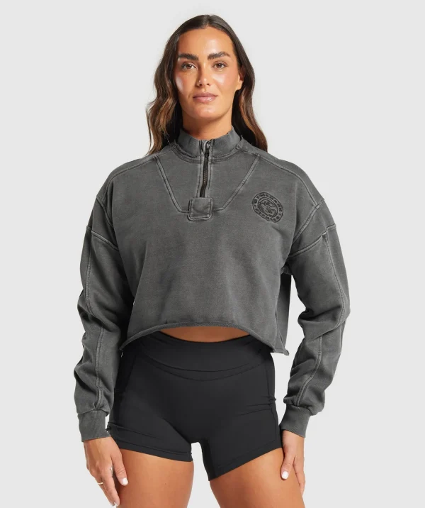 Online Gymshark Premium Legacy Sweatshirt Black