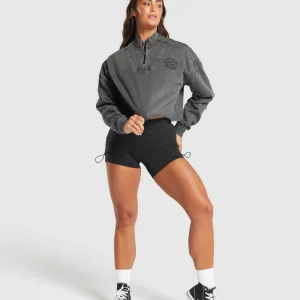 Online Gymshark Premium Legacy Sweatshirt Black