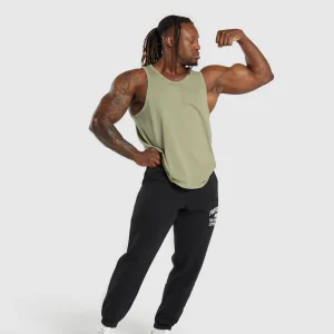 Online Gymshark Premium Legacy Tank NaturalSageGreen