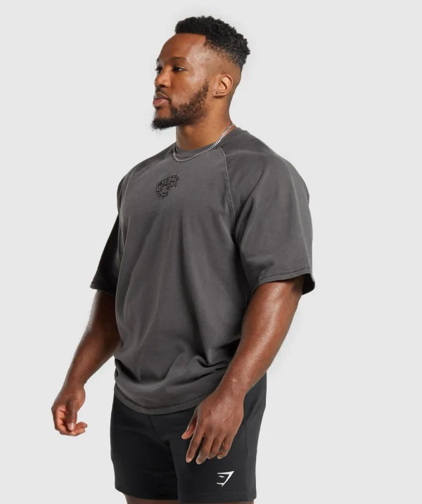 Hot Gymshark Premium Legacy T-Shirt Black