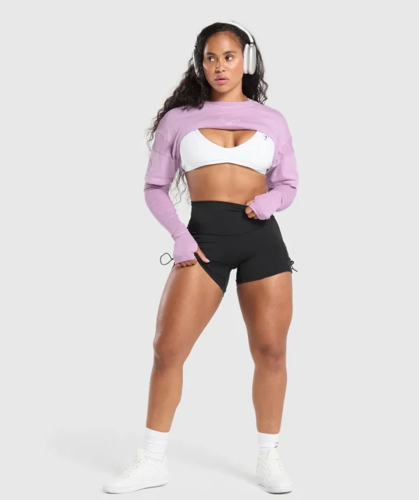 Outlet Gymshark Premium Legacy Washed 2-in-1 Long Sleeve WarmLilac