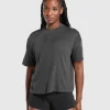 Fashion Gymshark Premium Legacy Washed Oversized T-Shirt Black