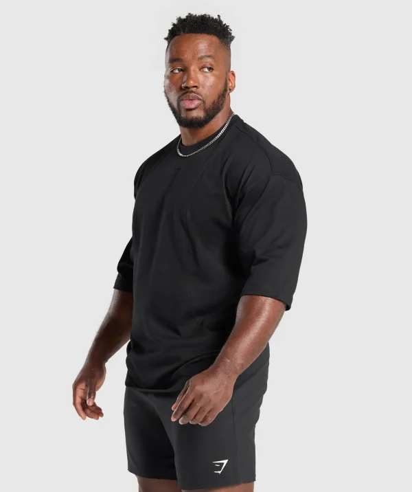 Hot Gymshark Premium Lifting T-Shirt Black