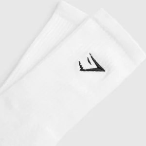 Discount Gymshark Premium Sharkhead Crew Single White