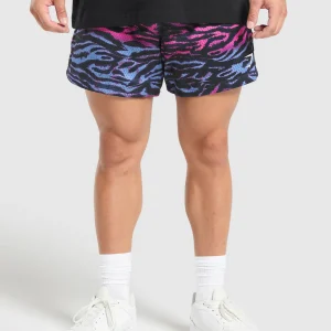 Discount Gymshark Printed Mesh 5" Shorts PhysicalPink