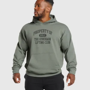 Online Gymshark Property Of Hoodie UnitGreen