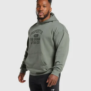 Online Gymshark Property Of Hoodie UnitGreen