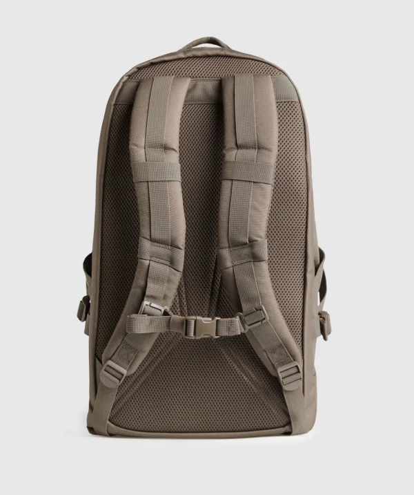 Outlet Gymshark Pursuit Backpack CamoBrown/CementBrown