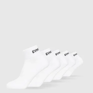 Best Gymshark Quarter Socks 5pk White