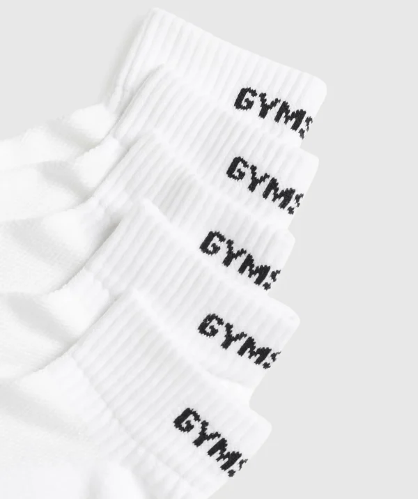 Best Gymshark Quarter Socks 5pk White