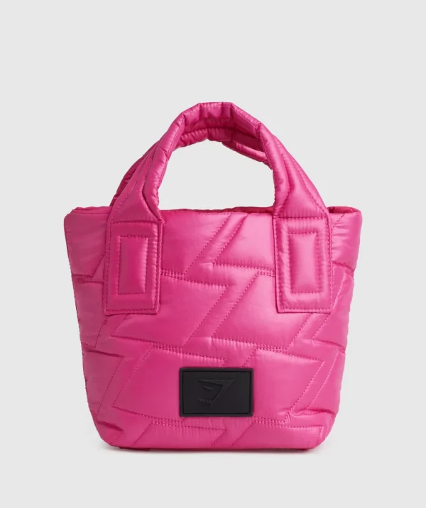 Hot Gymshark Quilted Mini Tote BoldMagenta