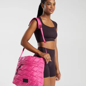 Clearance Gymshark Quilted Yoga Tote BoldMagenta