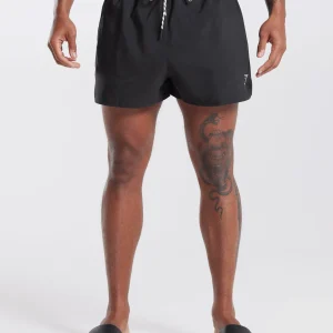 New Gymshark 3" Swim Shorts Black