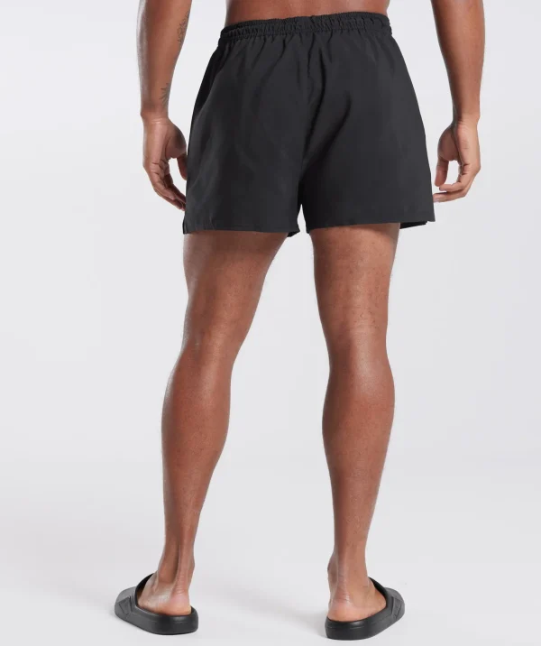 New Gymshark 3" Swim Shorts Black