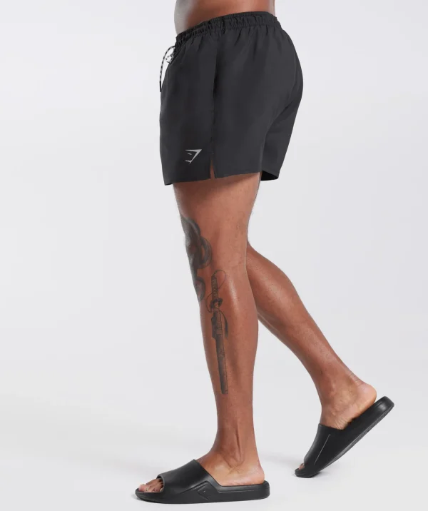 New Gymshark 3" Swim Shorts Black