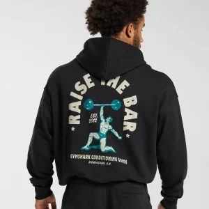 Discount Gymshark Raise the Bar Hoodie Black