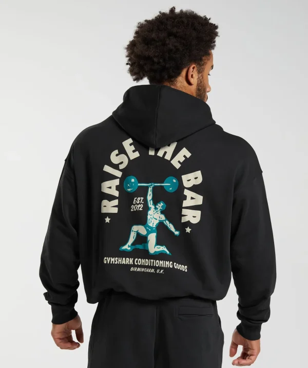 Discount Gymshark Raise the Bar Hoodie Black