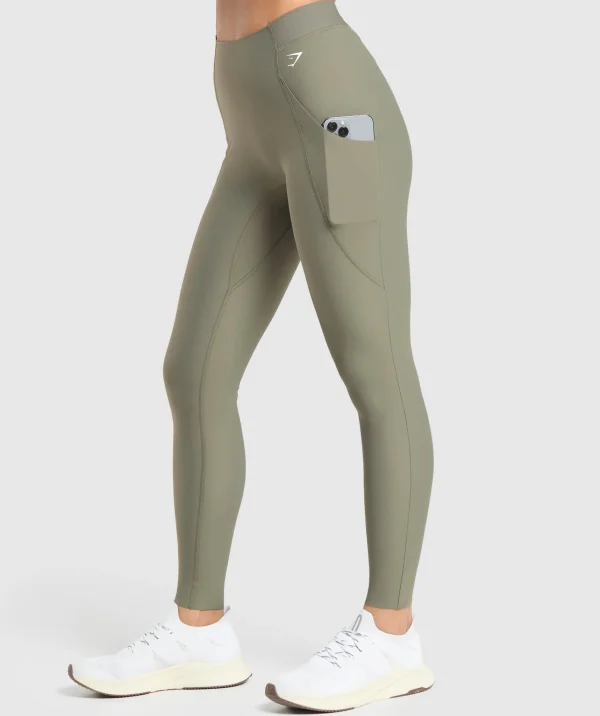 Discount Gymshark Raw Cut Legging BaseGreen